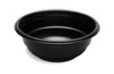 D and W Fine Pack Bowl, 16 Ounce 1 Compartment Plastic Black Carry-Out -- 500 per case.