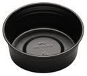 D and W Fine Pack Polystyrene Black Deli Container, 8 Ounce -- 1000 per case