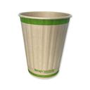 Responsible Products Tree-Less Natural Kraft Squat Rigid Insulated Compostable Paper Hot Cup, 12 Ounce Capacity -- 500 per case