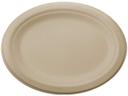 Responsible Products Tree-Less Forefront No-PFAS Added Oval Compostable Molded Fiber Plate, 12.5 x 10 inch -- 500 per case