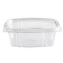 Responsible Products Clear Rectangle Compostable Deli Container, 16 Ounce Capacity -- 200 per case