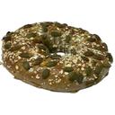 Just Bagels Unsliced Pumpkin Spice Bagel, 6 count -- 8 per case