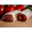 Tres Locos Ground Beef Black Beans Red Chile Sauce and Cheddar Cheese Burrito, 24 count