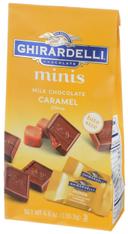 Ghirardelli Milk Chocolate Caramel Filling Minis Chocolate - Display -- 60 per case