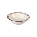 Vertex China Caravan Brown Speckled Double Band Number 1 Grapefruit Bowl, 10.5 Ounce -- 36 per case.