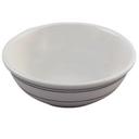 Del Mar Green Undecorated American White Wide Rim Rolled Edge Nappie Bowl, 10 Ounce -- 36 per case.