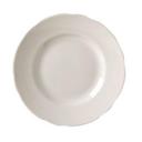 California Scalloped Black Band Wide Rim Plate, 6 3/8 inch -- 36 per case.