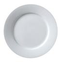 Vertex China Argyle Collection Undecorated Porcelain White Wide Rim Plate, 7 1/4 inch -- 36 per case.
