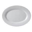 Vertex China Argyle Collection Undecorated Porcelain White Wide Rim Plate, 12 inch -- 12 per case.