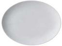 Vertex Ventana Collection Porcelain White Oval Coupe Platter, 13 1/4 inch -- 12 per case.
