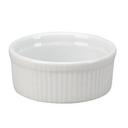 Vertex China Market Buffet Collection Porcelain White Souffle Fluted Bowl, 10 Ounce -- 12 per case.