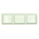 Vertex China Signature Collection Porcelain White Tri Sauce Dish, 1.5 Ounce Per Well -- 36 per case.