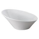 Vertex China Signature Collection Porcelain White Incline Bowl, 42 Ounce -- 12 per case.