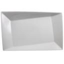 Ventana Collection Porcelain White Twist Plate, 11 x 6 3/4 inch -- 12 per case.