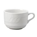 Vertex China Sausalito Collection Undecorated Bone White Stackable Cup, 3 1/2 inch -- 36 per case.