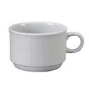 Crystal Bay Collection Euro White Stacking Cup, 7 Ounce -- 36 per case.