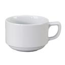Alpine Collection Euro White Demitasse Stacking Cup, 4 Ounce -- 36 per case.