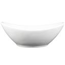 Vertex China Contour Collection Porcelain White Bowl, 6 3/8 x 4 5/8 inch -- 36 per case.