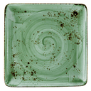 Vertex China London Undecorated Terra Jade Square Plate, 10 7/16 inch -- 12 per case.