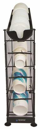 San Jamar Wireworks 3 Cup Dispenser and 1 Lid Organizer.