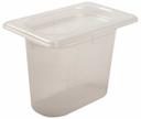 San Jamar Mod Pans 1/9 Size Food Pan with Lid, 1 Quart.