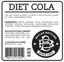 Boylan Bottling Diet Cane Cola Soda, 5 Gallon.