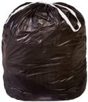 Pitt Plastics Draw Tuff Extra Heavy Black Flat Interleaved Can Liner, 55 Gallon Capacity -- 100 per case.