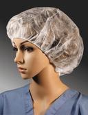 Cellucap Flat Pack Style Hand Sewn White Bouffant Cap, 28 inch -- 500 per case.