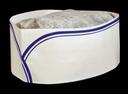 Cellucap Low Profile Round Crown Style Blue Strip Overseas Cap -- 1000 per case.