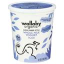 Wallaby Organic Plain Whole Milk Greek Yogurt, 32 Ounce -- 6 per case