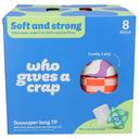 Who Gives A Crap Recycled Toilet Paper Roll, 8 count -- 4 per case