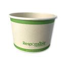 Responsible Products Tree-Less Kraft Compostable Paper Food Container, 8 Ounce Capacity -- 500 per case