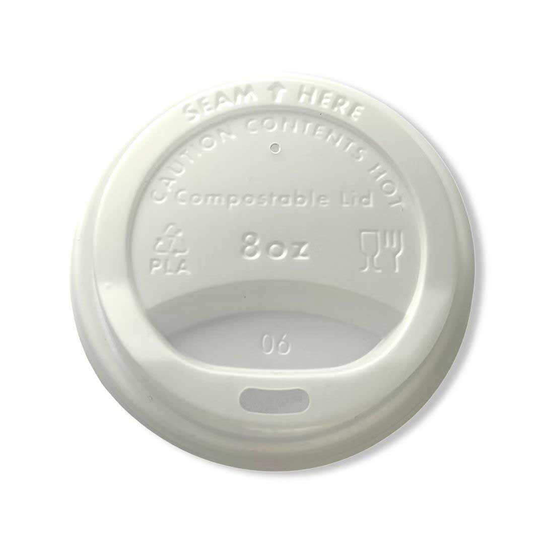 Responsible Products 6-8 Ounce Compostable Paper Cup Sip Lid Only -- 1000 per case