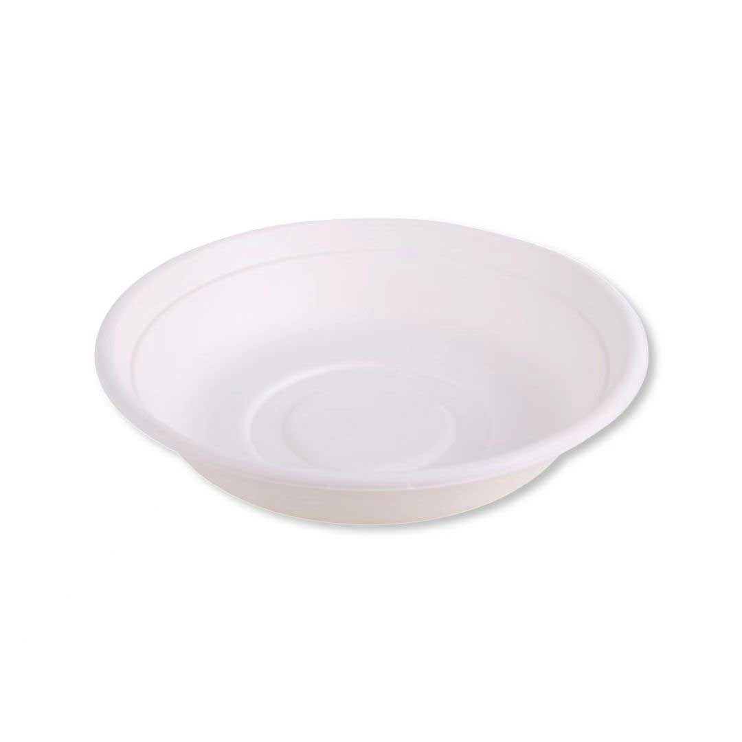 Responsible Products No-PFAS Added White Multipurpose Compostable Molded Fiber Bowl, 24 Ounce Capacity -- 400 per case