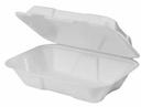 Responsible Products No-PFAS Added Compostable Molded Fiber Hinged Container, 9 x 6 inch -- 200 per case