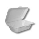 Responsible Products No-PFAS Added Compostable Molded Fiber Hinged Container, 7 x 5 inch -- 500 per case