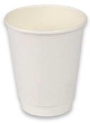 Responsible Products Tree-Less White Smooth Insulated Compostable Paper Hot Cup, 10 Ounce Capacity  -- 500 per case