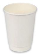 Responsible Products Tree-Less White Smooth Insulated Compostable Paper Hot Cup, 12 Ounce Capacity  -- 500 per case