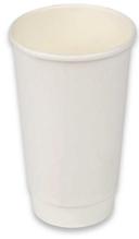 Responsible Products Tree-Less White Smooth Insulated Compostable Paper Hot Cup, 20 Ounce Capacity  -- 500 per case