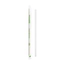 Responsible Products Compostable Bioplastic Individually Wrapped Straight Straw, 7.75 inch -- 1000 per case