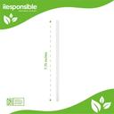 Responsible Products Individual Wrapped Compostable Straight Drinking Straws, 7.75 inch -- 1000 per case