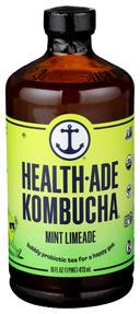 Health-Ade Organic Mint Limeade Kombucha, 16 Fluid Ounce -- 12 per case