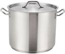 Winco Stainless Steel Stock Pot with Cover, 32 Quart