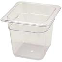 Winco Polyware 1/6 Size Food Pan, 6 inch