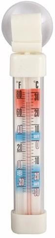 Winco Refrigerator/Freezer Thermometer with Suction Cup, 2 7/8 inch Long