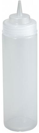 Winco Clear Wide Mouth 16 Ounce Squeeze Bottle, 6 count per pack
