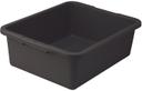Winco Black Heavy Duty Dish Box, 21 x 17 x 7 inch