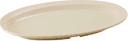 Winco Tan Melamine Narrow Rim Oval Platter, 11 1/2 x 8 inch -- 12 per case