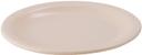 Winco Melamine Tan Round Plate, 6.5 inch Dia. -- 12 per case