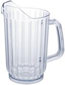 Winco SAN Plastic Clear Water Pitcher, 32 Ounce.